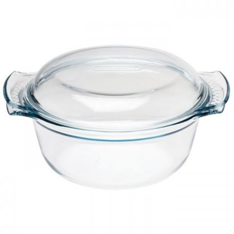 desinfecteren Vermaken Uitmaken Pyrex ronde glazen ovenschaal casserole 3,75L